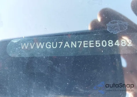 2014 Volkswagen Cc 3.6L Vr6 Executive z USA, uszkodzony, nr VIN WVWGU7AN7EE508482